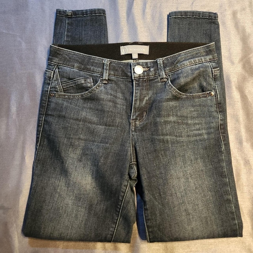 Stretch Skinny Jeans Dark Wash by Wit & Wisdom